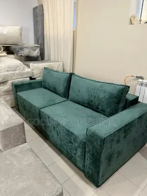 Three Seater Sofa in Green or Navy Blue