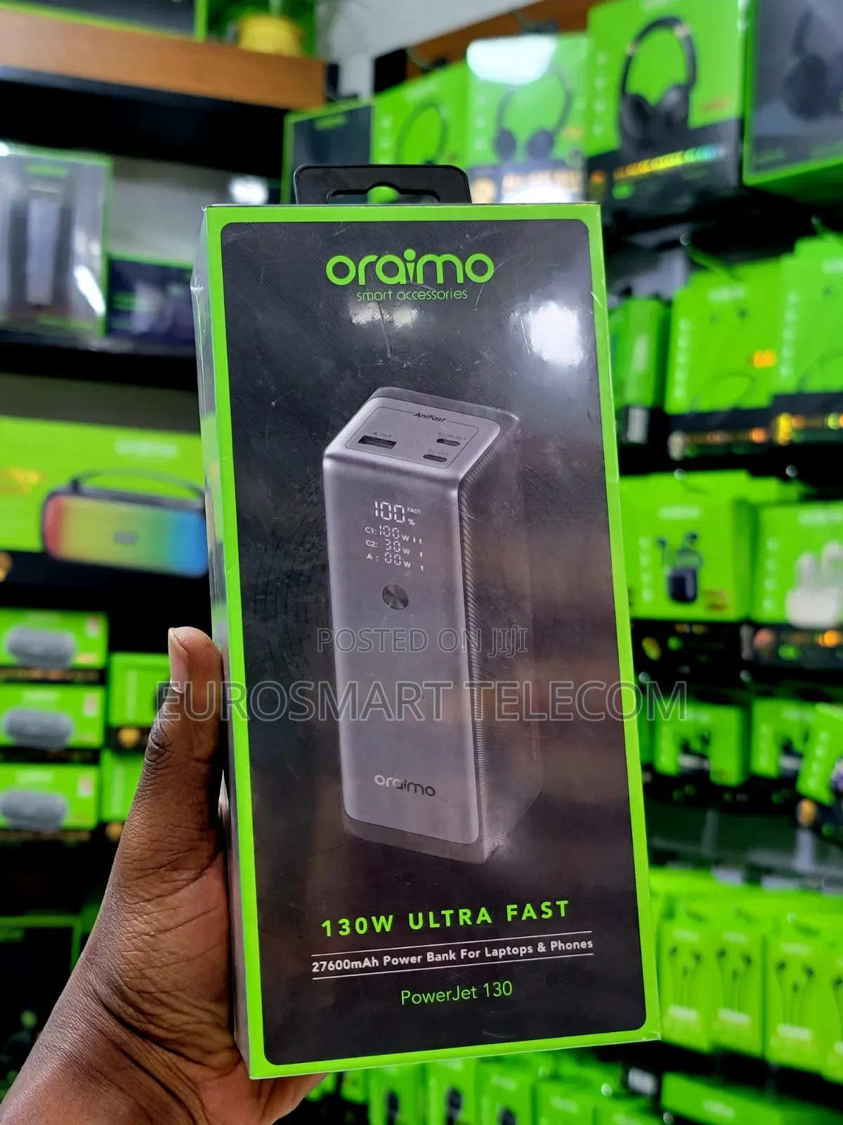 Oraimo 130w Ultra Fast Powerbank 27000mah