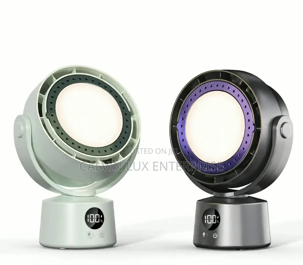 Desktop Fan and Light Portable