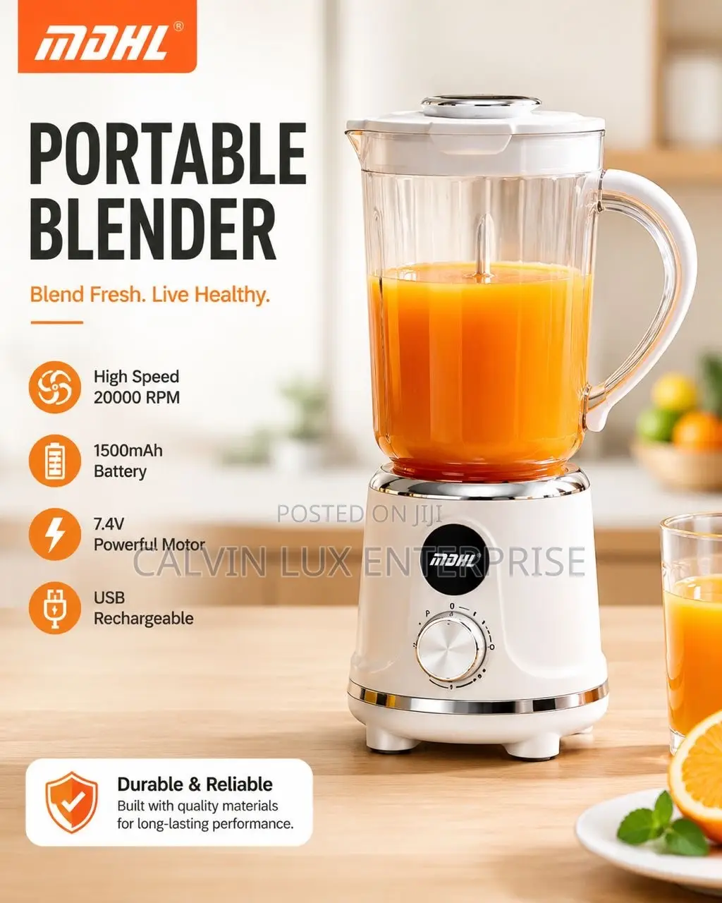 Portable Rechargeable Blender