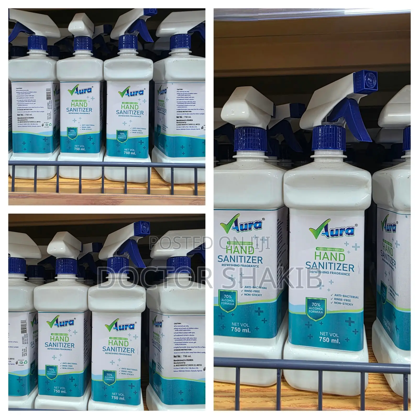750 Ml Aura Hand Sanitizer