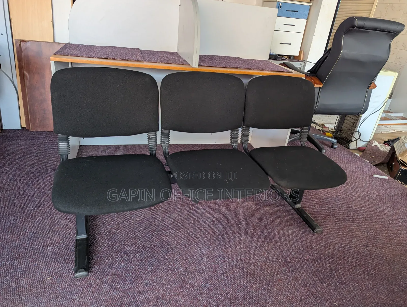 3 Seater Waiting Chair , Fabric