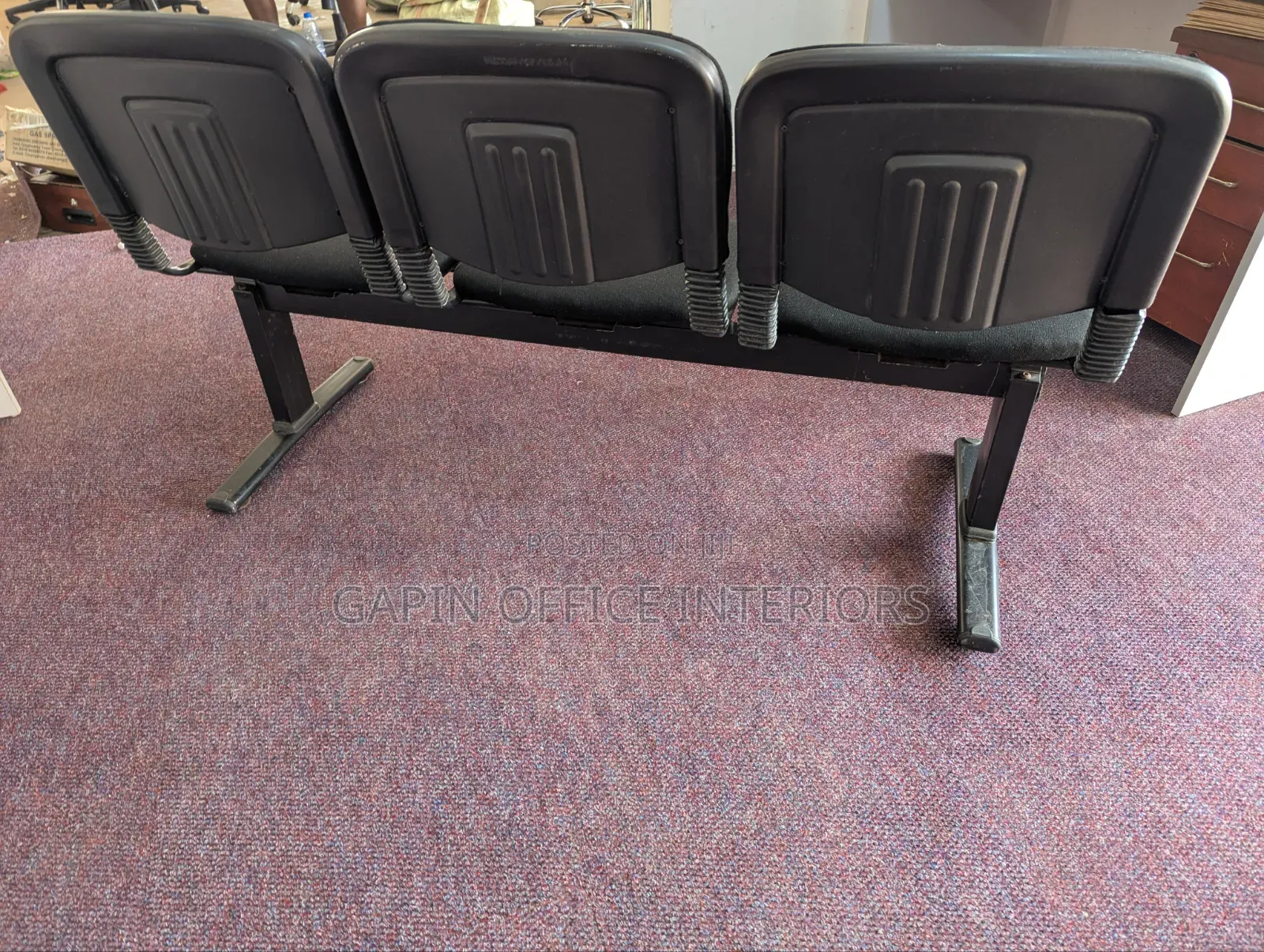 3 Seater Waiting Chair , Fabric