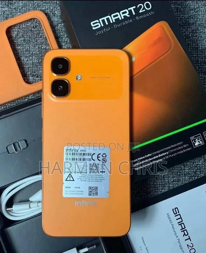New Infinix Smart 20 128 GB Orange
