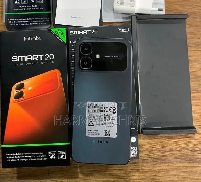 New Infinix Smart 20 128 GB Black