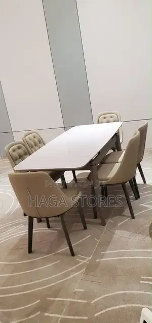 Cream Leather Chair Dinning