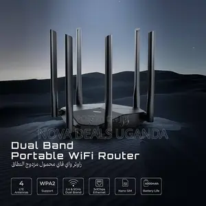 Porodo Dual-Band Portable Wi-Fi Router, 5G Outdoor Wireless Router