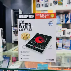 Geepas GIC33013 Single Burner Electric Infrared Cooker – 2000 Watts