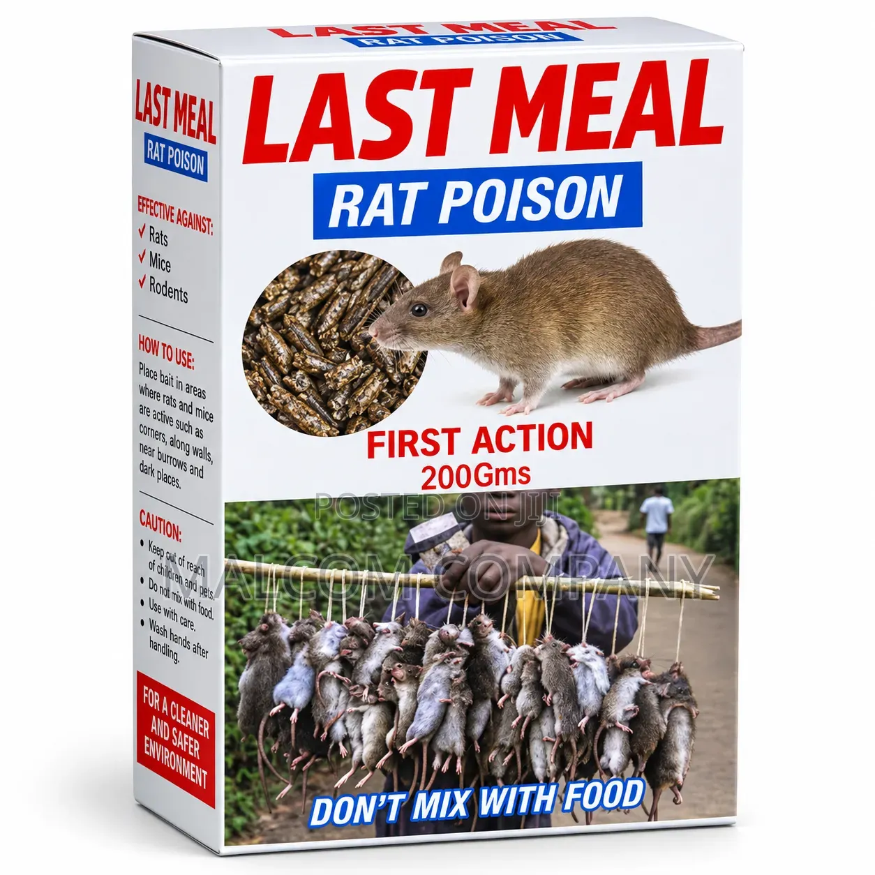 LAST MEAL Rat Poison 200g – Rat Mice Control Bait in Uganda