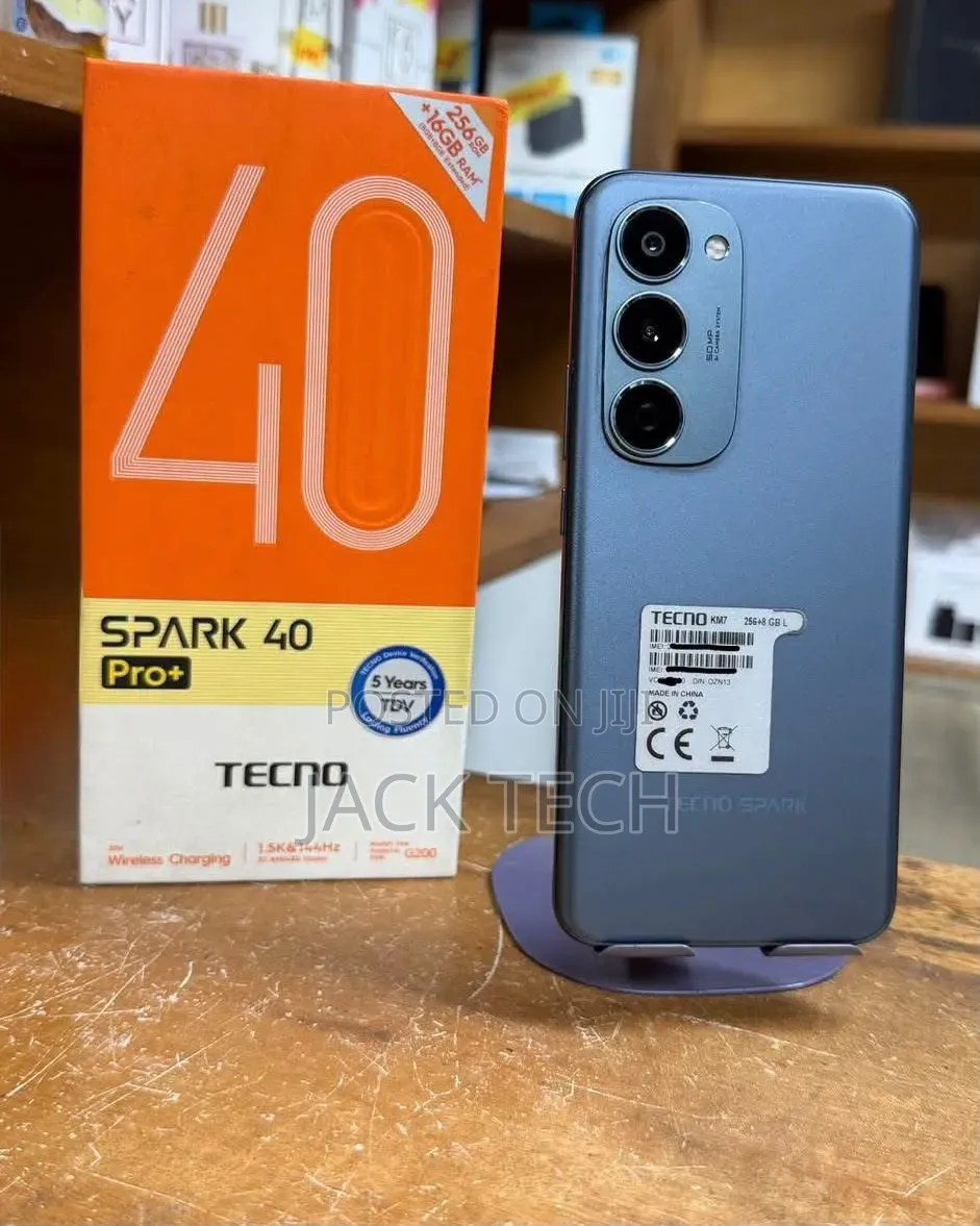 New Tecno Spark 40 Pro+ 256 GB Black