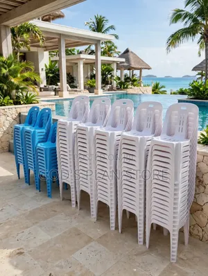 Top Ton White Armless Outdoor Plastic Chairs Plastic Chairs