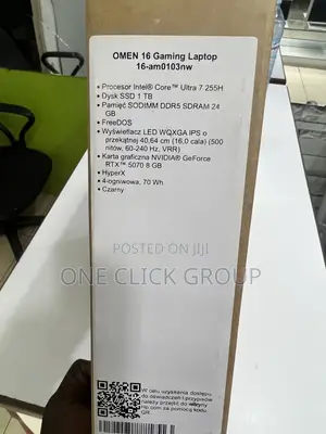 New Laptop HP Omen 16 24GB Intel Core Ultra 7 SSHD (Hybrid) 1T