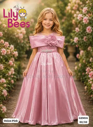 Girls' Satin Party Dress