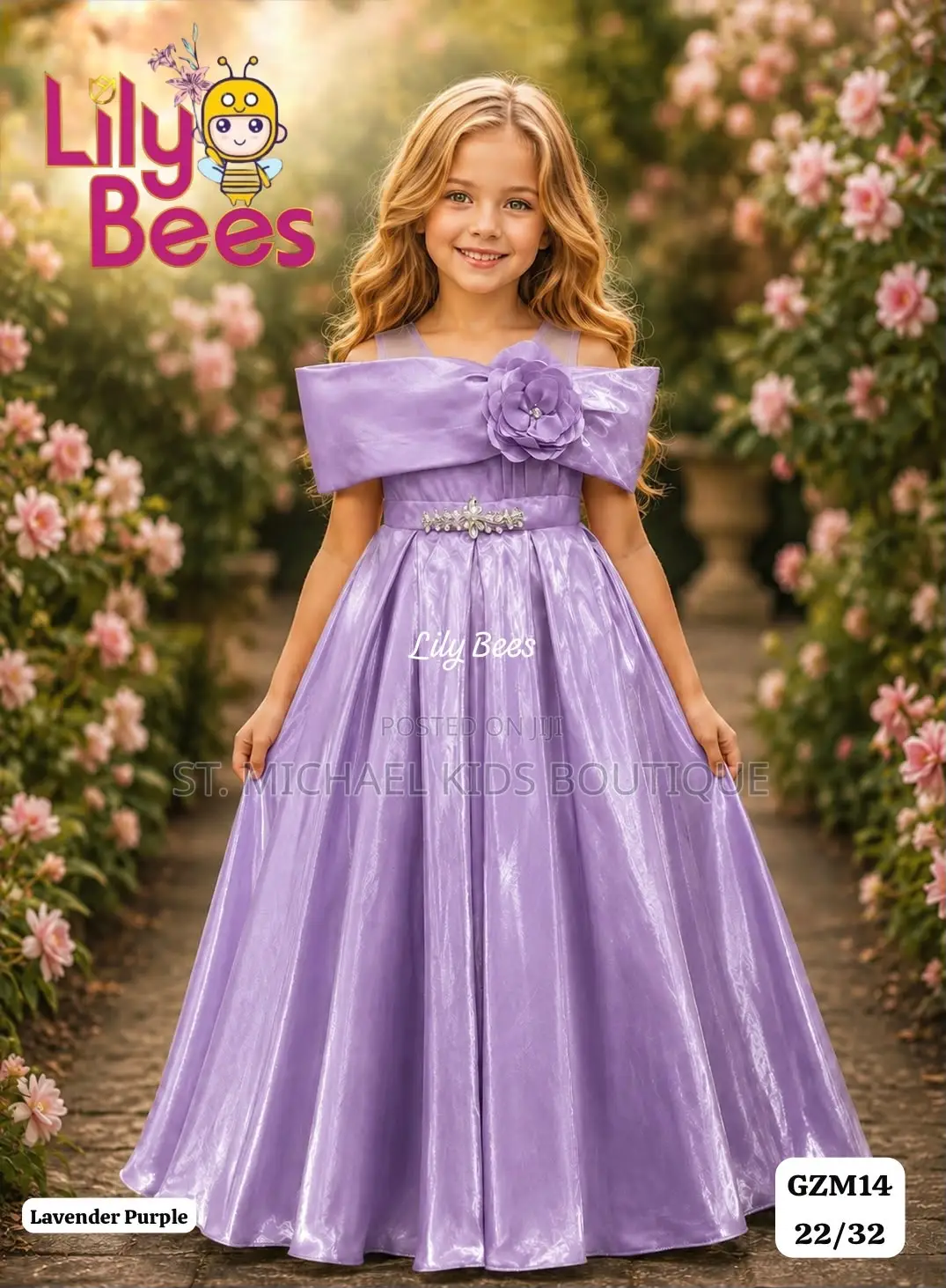 Girls' Satin Party Dress