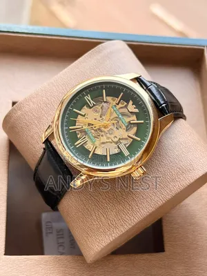 Aura Men's Watch With Genuine Leather