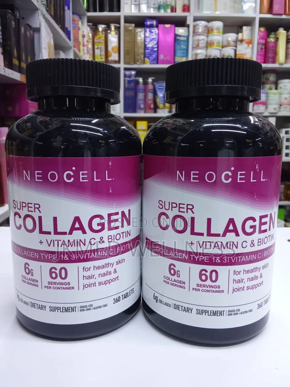 NeoCell Super Collagen (Type 1 3), Vitamin C Biotin360 Capsules