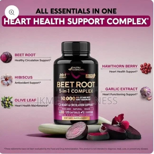 NutraHarmony Beet Root 5-in-1 Complex 120 Caps