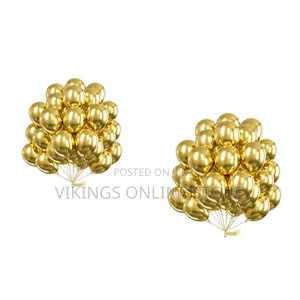 Gold Balloons 50pcs Latex Helium Balloons 12 Inch Birthday Wedding