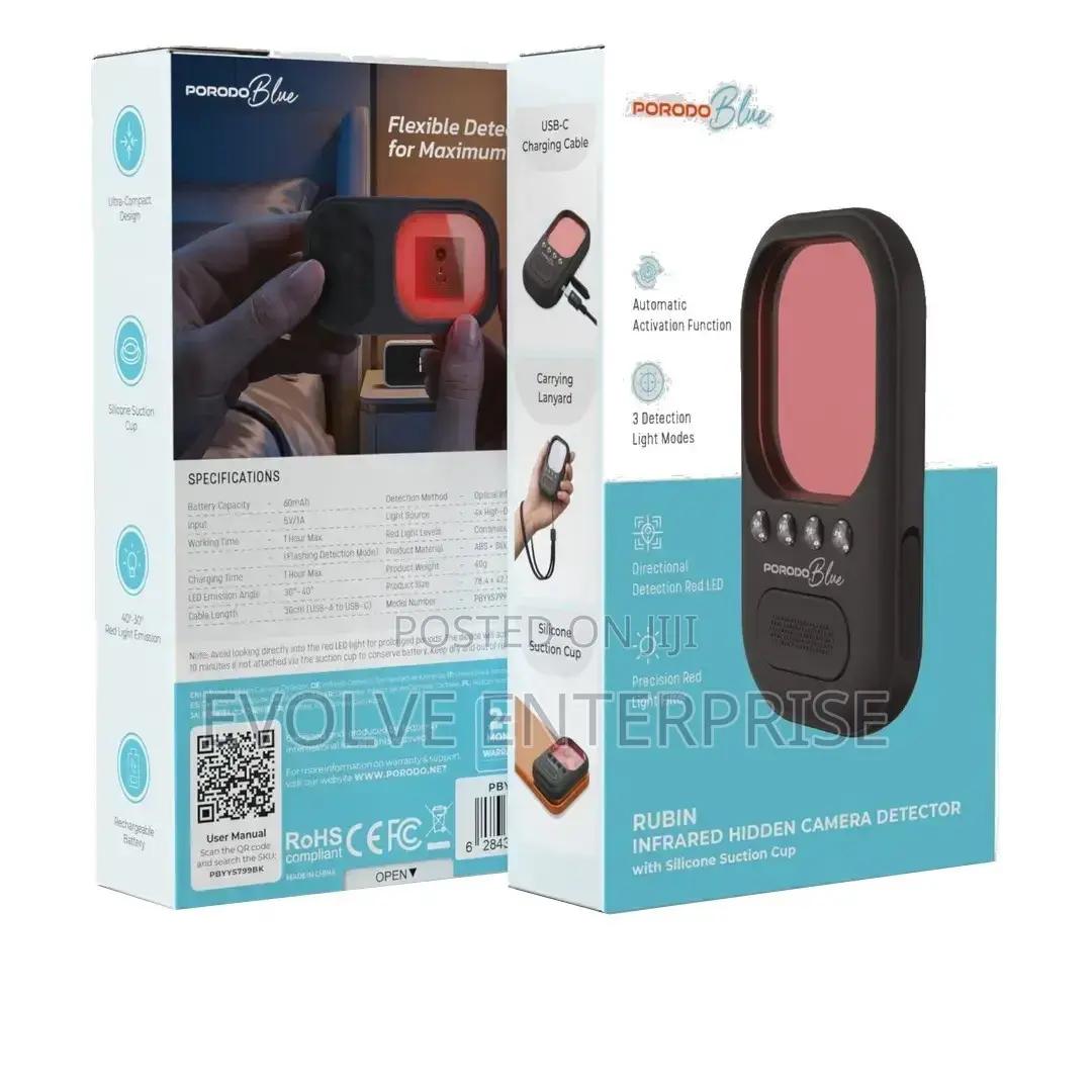 Porodo Blue Rubin Infrared Hidden-Camera Detector
