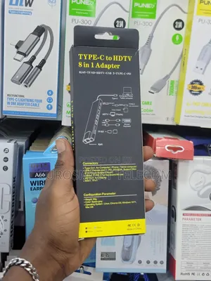 Type C to HDTV 8 in 1 Hub