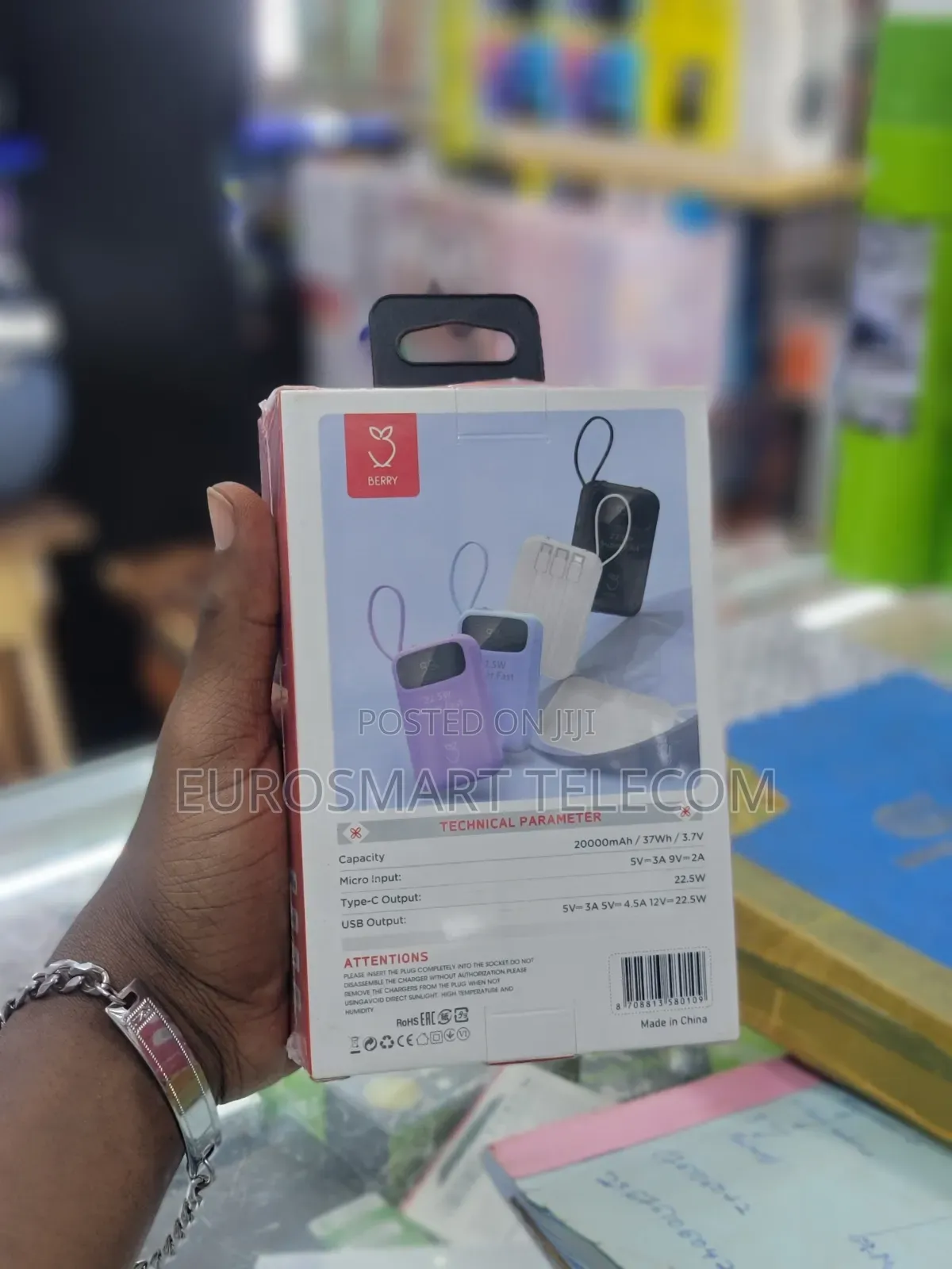Berry Portable Powerbank 20000mah