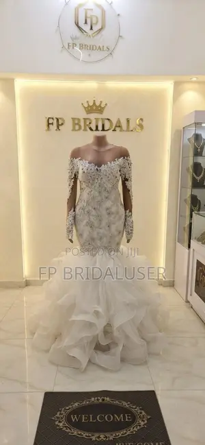 High Neck Wedding Dress for Hire