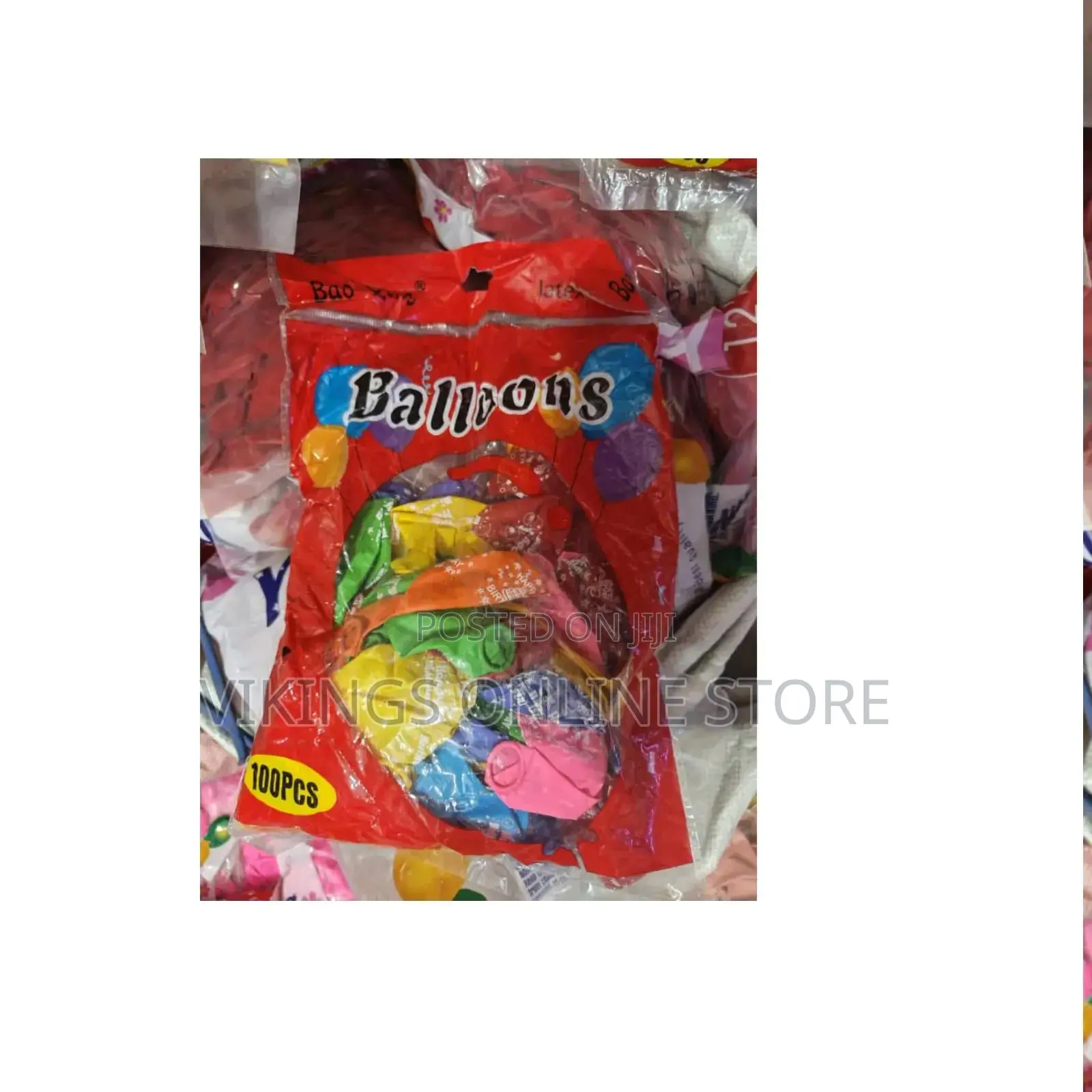 Pack of Assorted Multi-Colored Latex Party Balloons