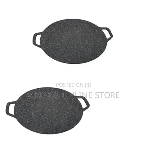 Non-Stick Korean BBQ Grill Pan With a Speckled Medical Stone