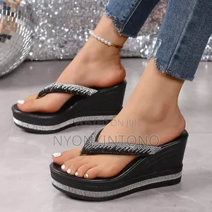 Pearl and Rhinestone Bling Wedge