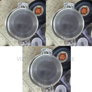 Stainless Steel Honeycomb Laser-Coated Tawa With Double Loop Handles