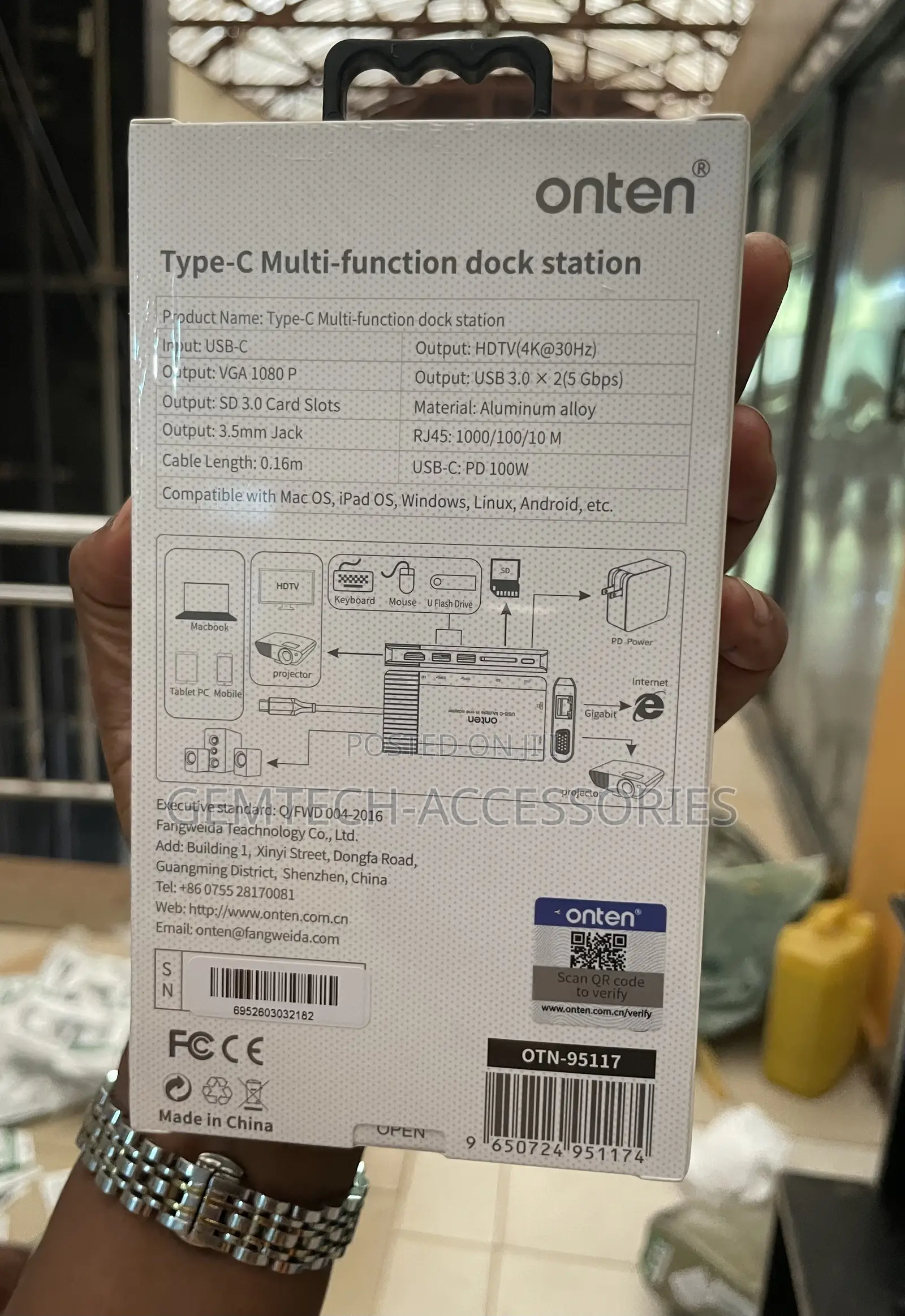 Type C 8 In1 Dock