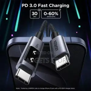 UGREEN Uno USB-C to USB-C 100W Fast Charging Cable 2m