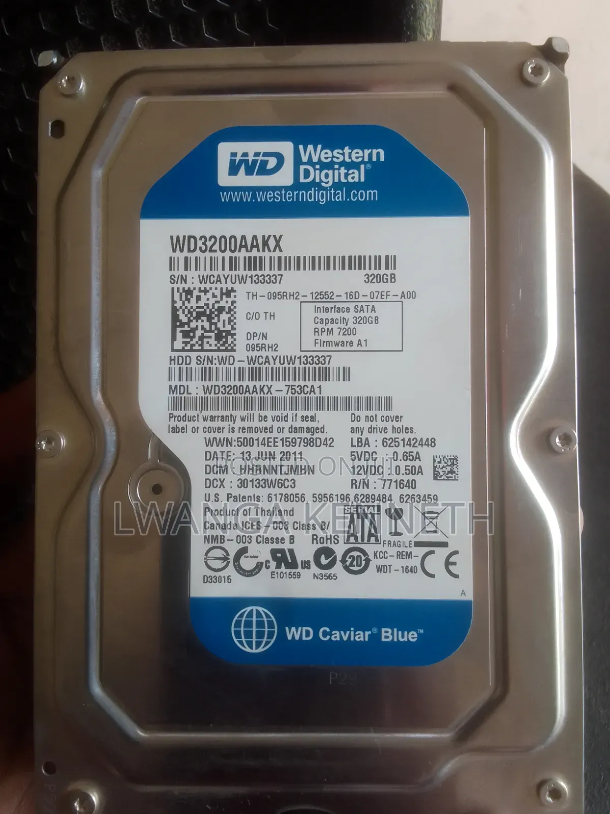 320gb Hard Disk Drive