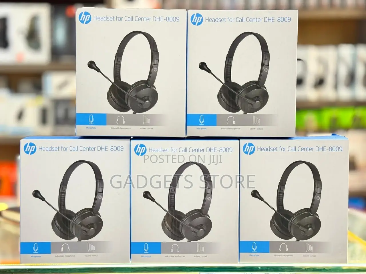 HP DHE-8009 Call Center Headset, a Wired on-Ear Headset
