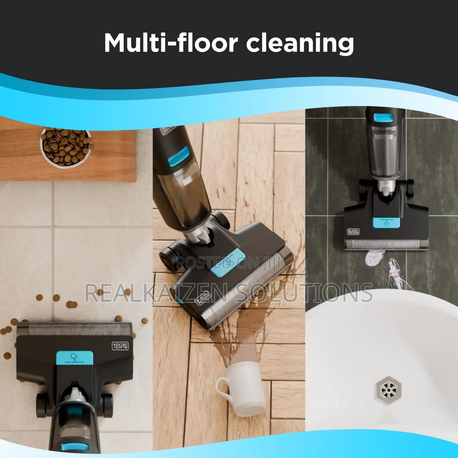 BLACK+DECKER Cordless Wet Dry Vacuum Cleaner and Floor Mop