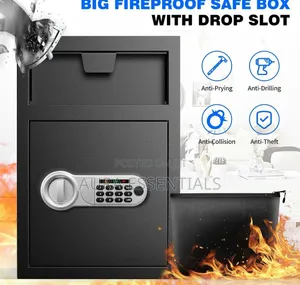 Biometric Steel Drop Fireproof Safe