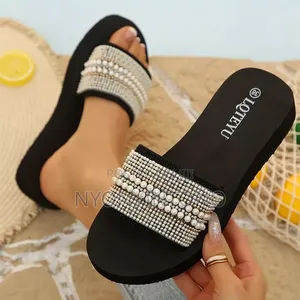 Pearl Beaded Flat Slide LOTEYU Brand