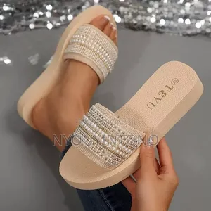 Pearl Beaded Flat Slide LOTEYU Brand
