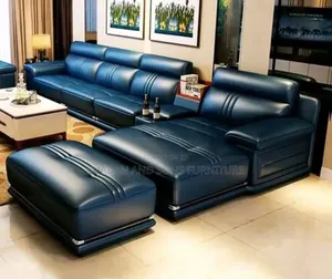 Seven Seater Plus Single Seater in Blue Leather