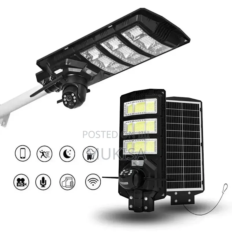 Street Solar Lights With a Triple Lence Advanced Solar Cameras