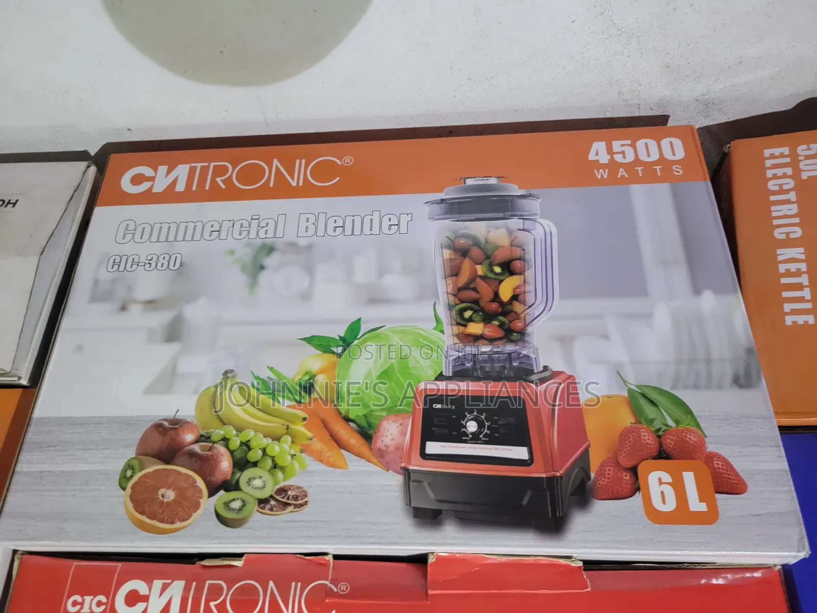 Citronic Commercial Blender 6L – 4500W High-Power Blender