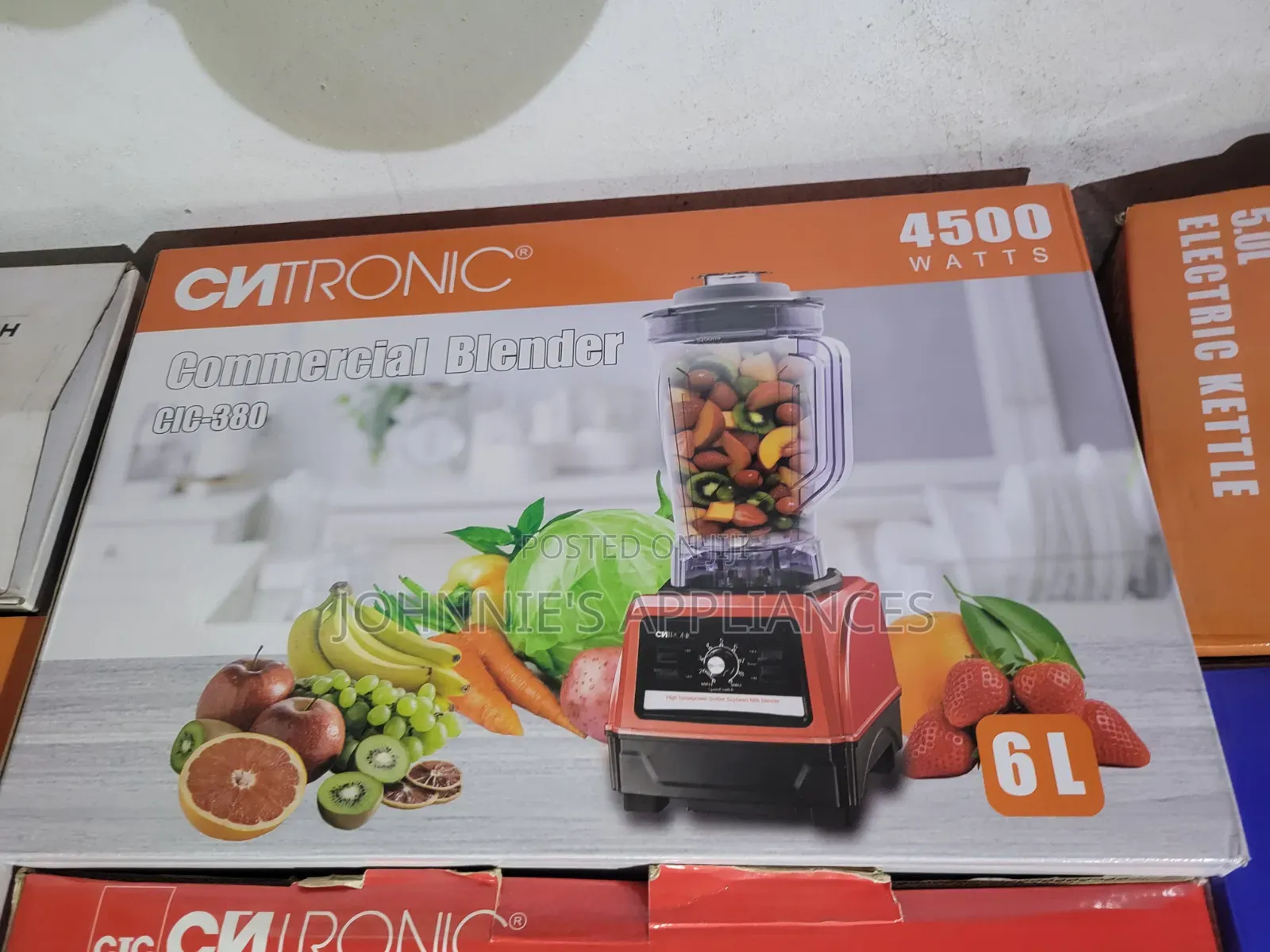 Citronic Commercial Blender 6L – 4500W High-Power Blender