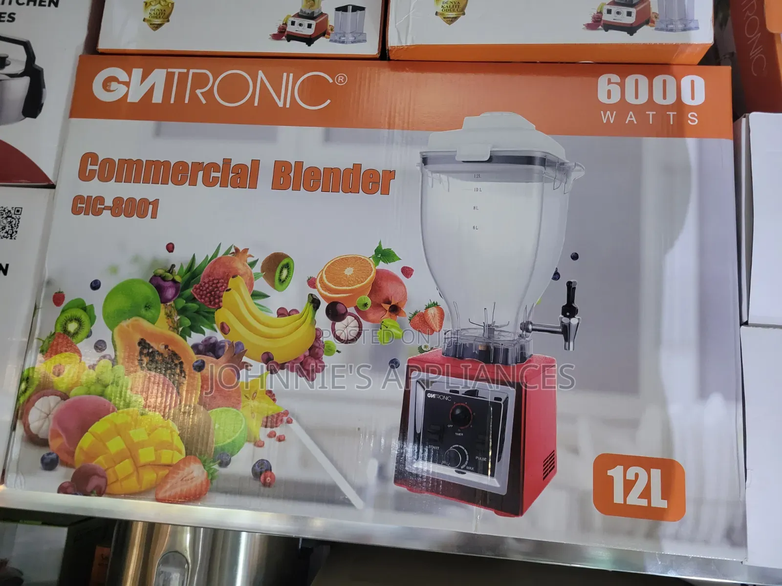 Citronic CIC-8001 Commercial Blender – 12L, 6000W