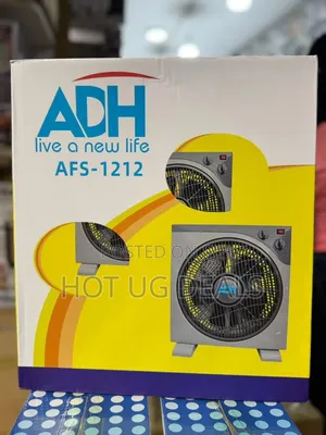 ADH Electric Box Fan – 12-Inch Portable Table Desk Fan