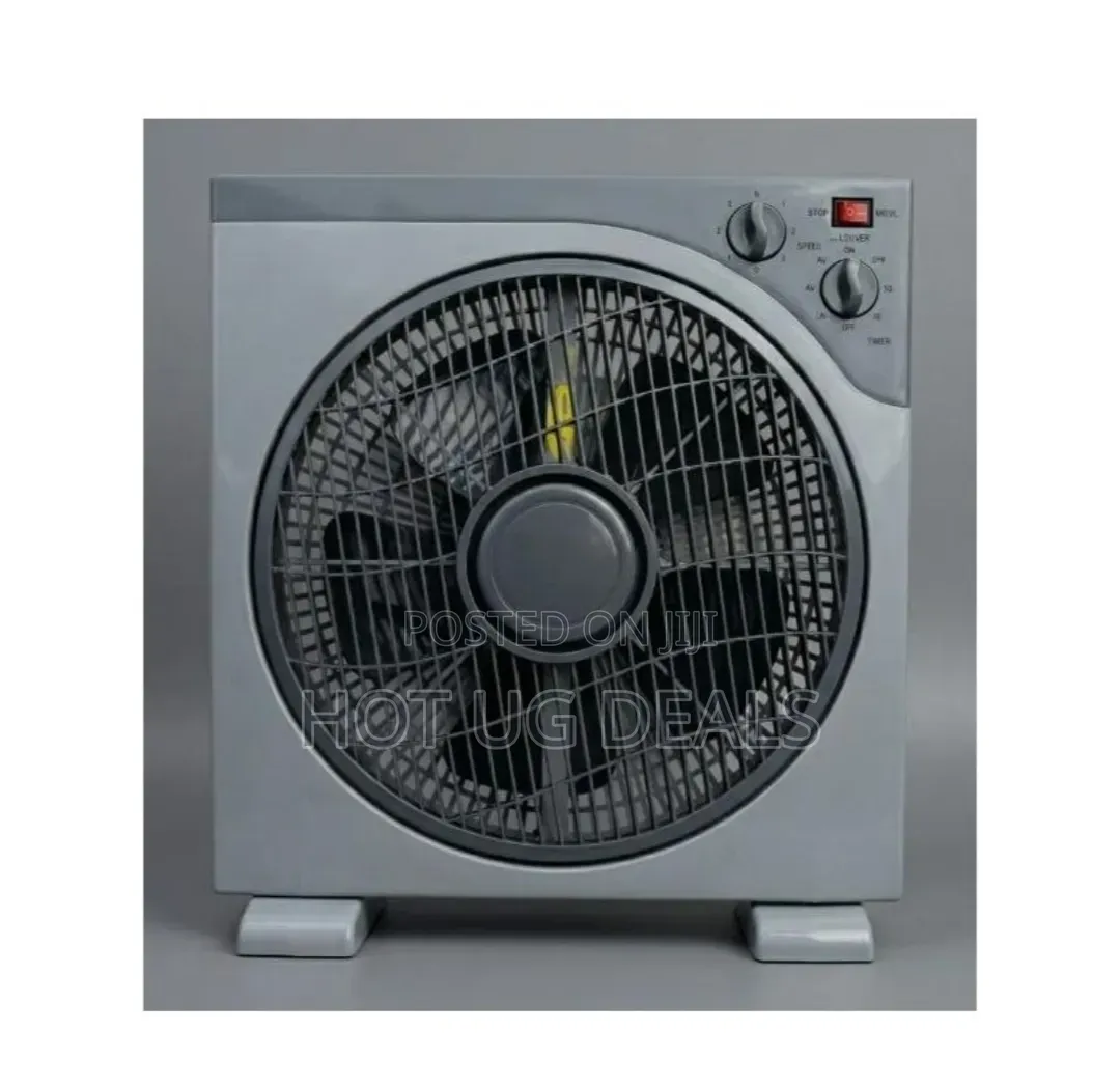 ADH Electric Box Fan – 12-Inch Portable Table Desk Fan