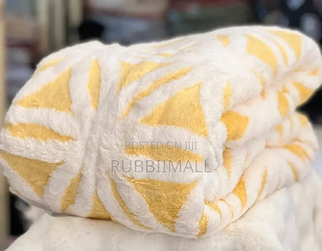 Fleece Blanket 3pcs ( Yellow / Lailac
