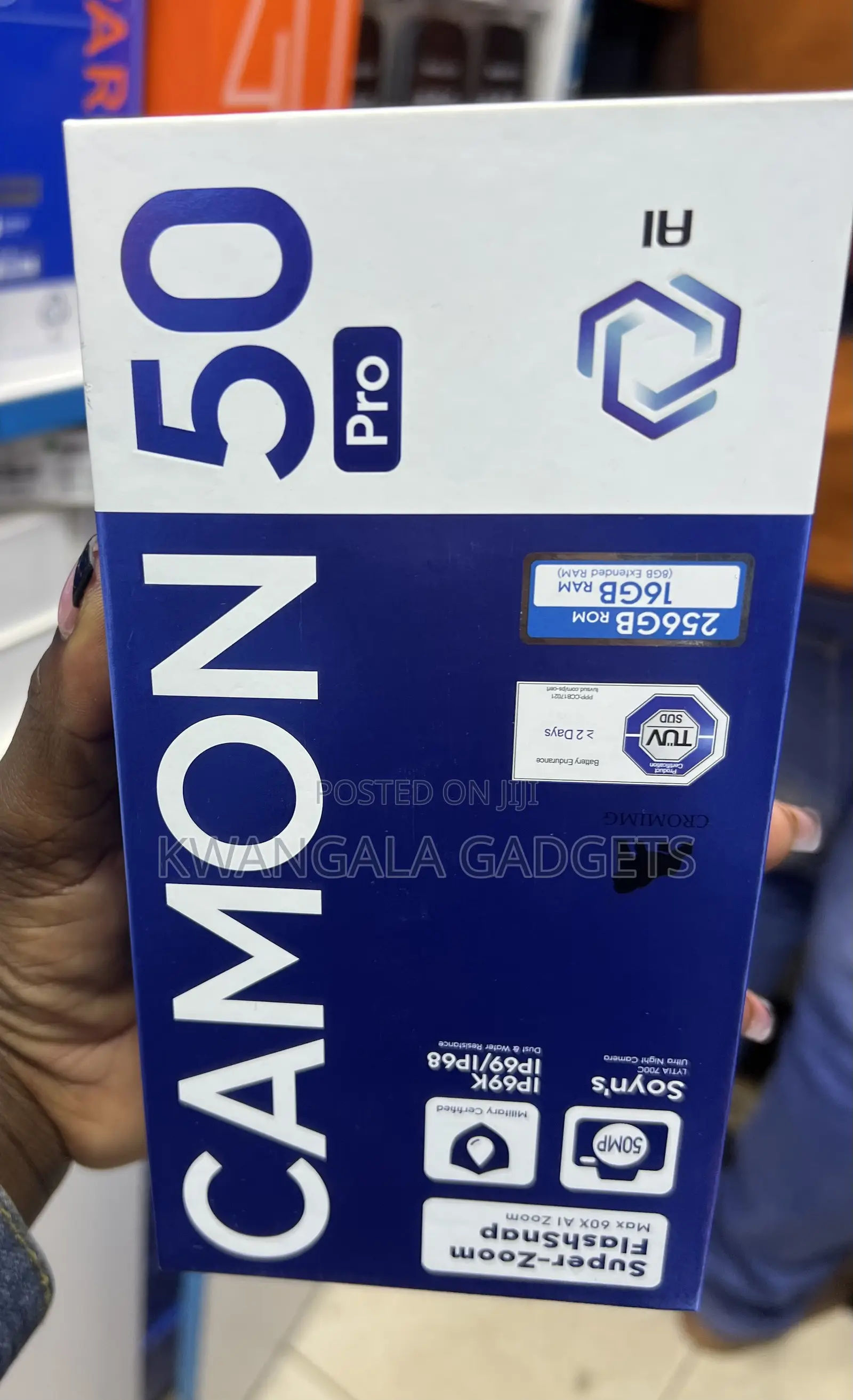 New Tecno Camon 50 Pro 256 GB Blue