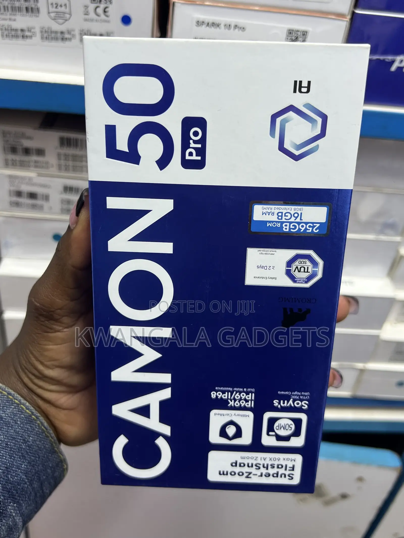 New Tecno Camon 50 Pro 256 GB Blue