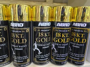 Abro Premium Gold Spray Paint 18KT
