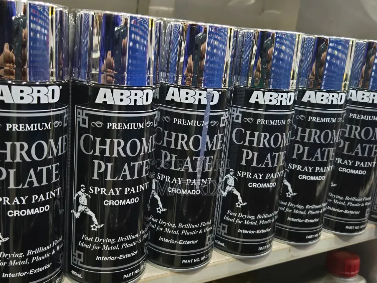 Abro Premium Chrome Plate Spray Paint